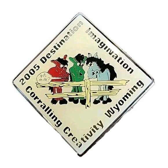 2005 Destination Imagination Pin WYOMING Corralling Creativity - Picture 1 of 4